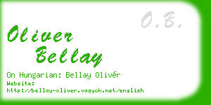 oliver bellay business card